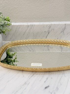 Vintage Hollywood Regency Vanity Mirror/Tray